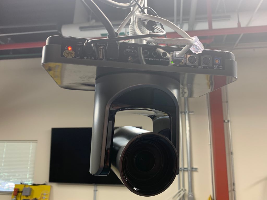 Close up shot of the camera used for Virtual Examinations at LGI.